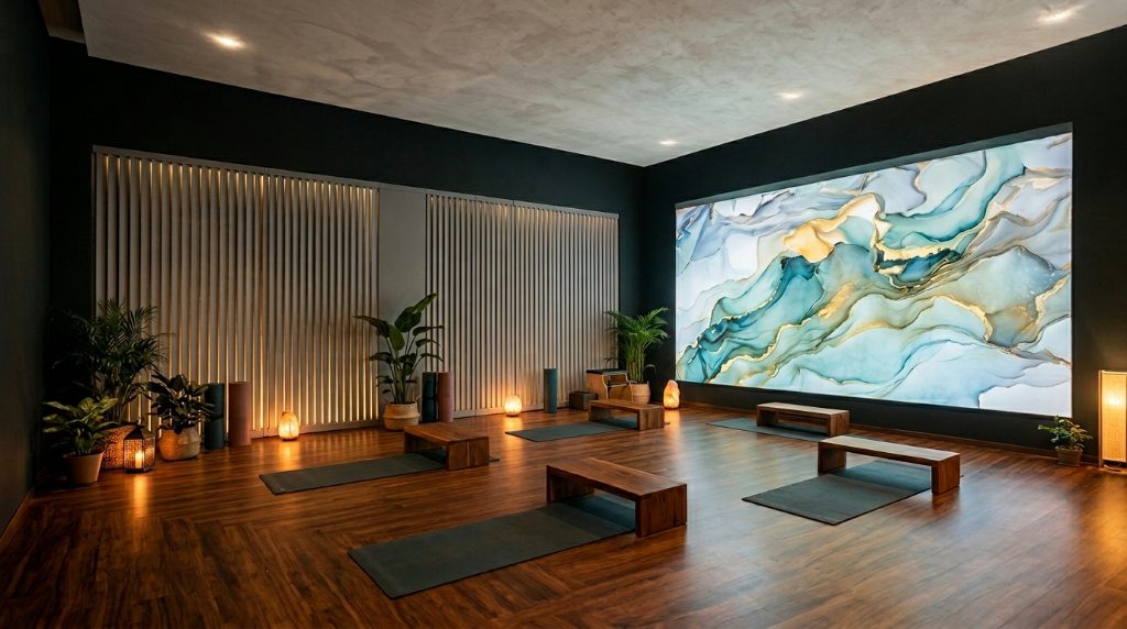 요가 스튜디오 LED 힐링 공간