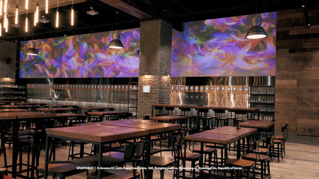 탭퍼블릭 D.Avenue 롯데백화점 LED 멀티스크린