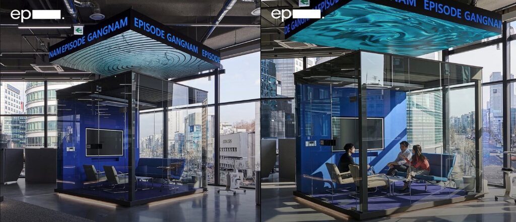 EPISODE 강남 천장 LED 스크린 매니저 콘텐츠 리테일