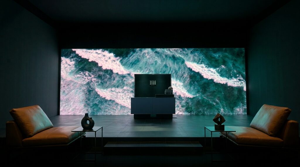 F&B 빔프로젝터·스크린 매니저 대형 LED 미디어월 공간