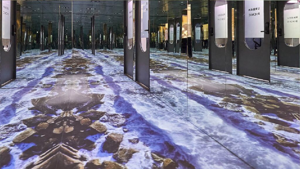 URBAN PICNIC F&B 바닥 빔프로젝터 콘텐츠 단품 몰입 연출