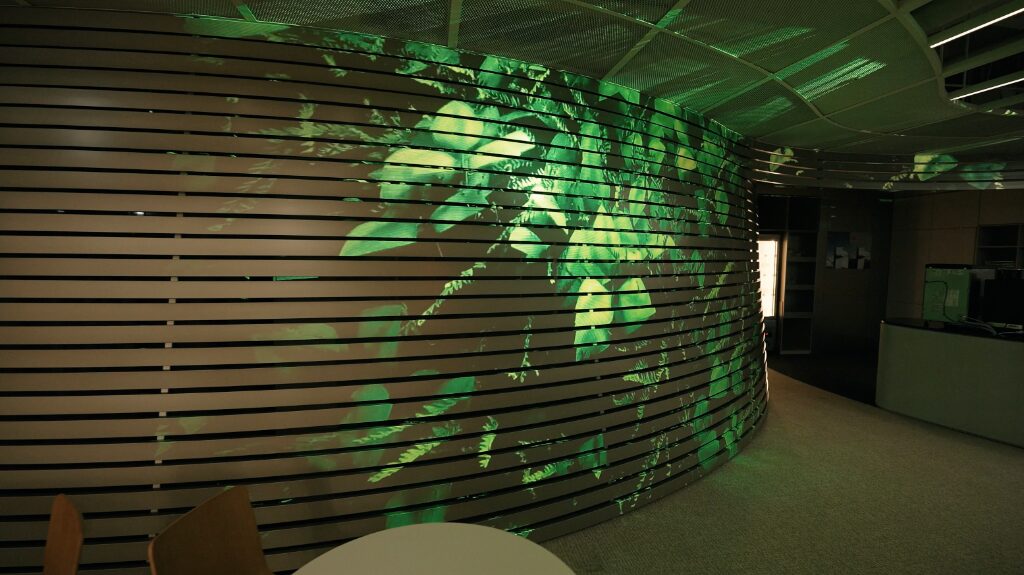 리테일 브랜드 빔프로젝터·콘텐츠 단품·스크린 매니저 공간