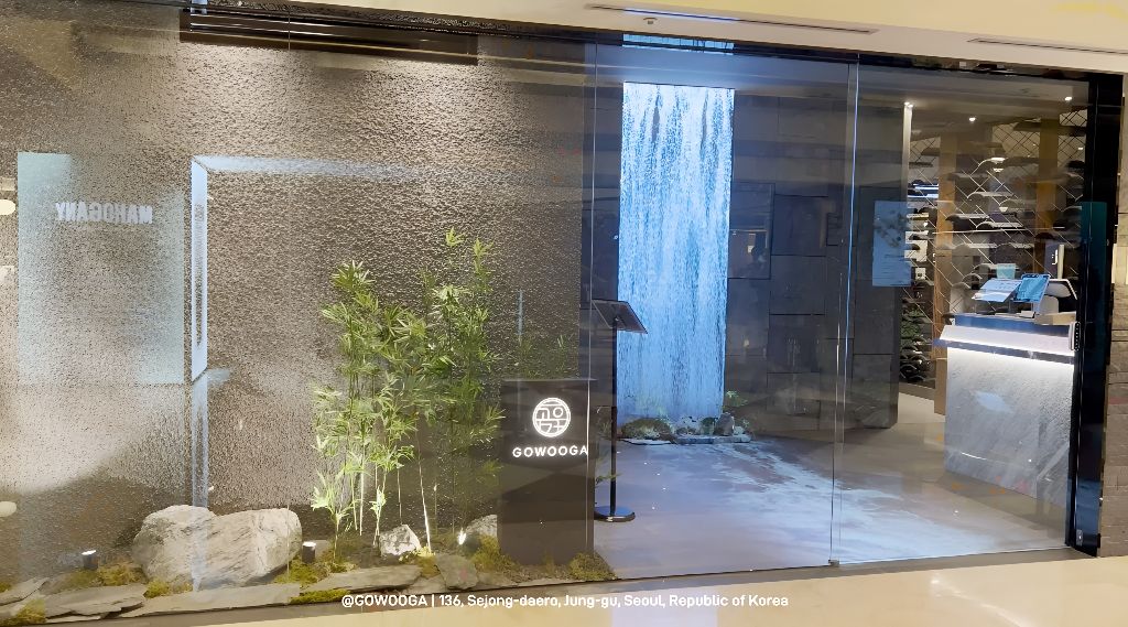 F&B 레스토랑 LED 빔프로젝터 콘텐츠 단품 입구 연출